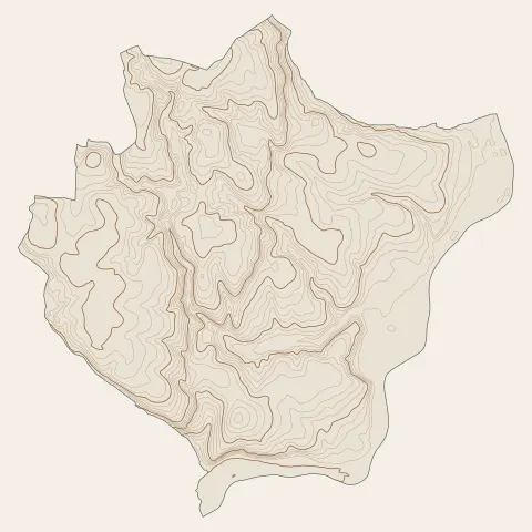 Le Sourn : courbes de niveau