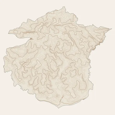 Surzur : courbes de niveau