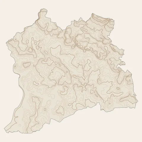 Theix-Noyalo : courbes de niveau