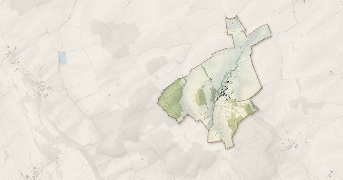 Portrait cartographique de Bacourt : relief, eau, forêts, bâti et voies, calculés à partir des données de l'IGN