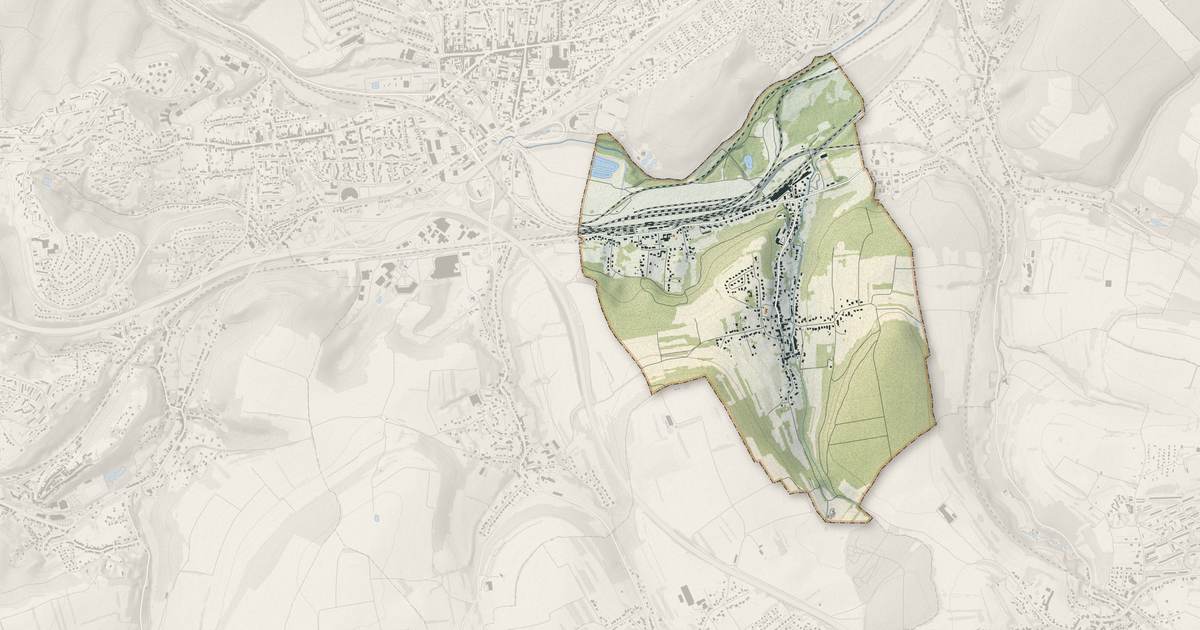 Portrait cartographique de Béning-lès-Saint-Avold : relief, eau, forêts, bâti et voies, calculés à partir des données de l'IGN