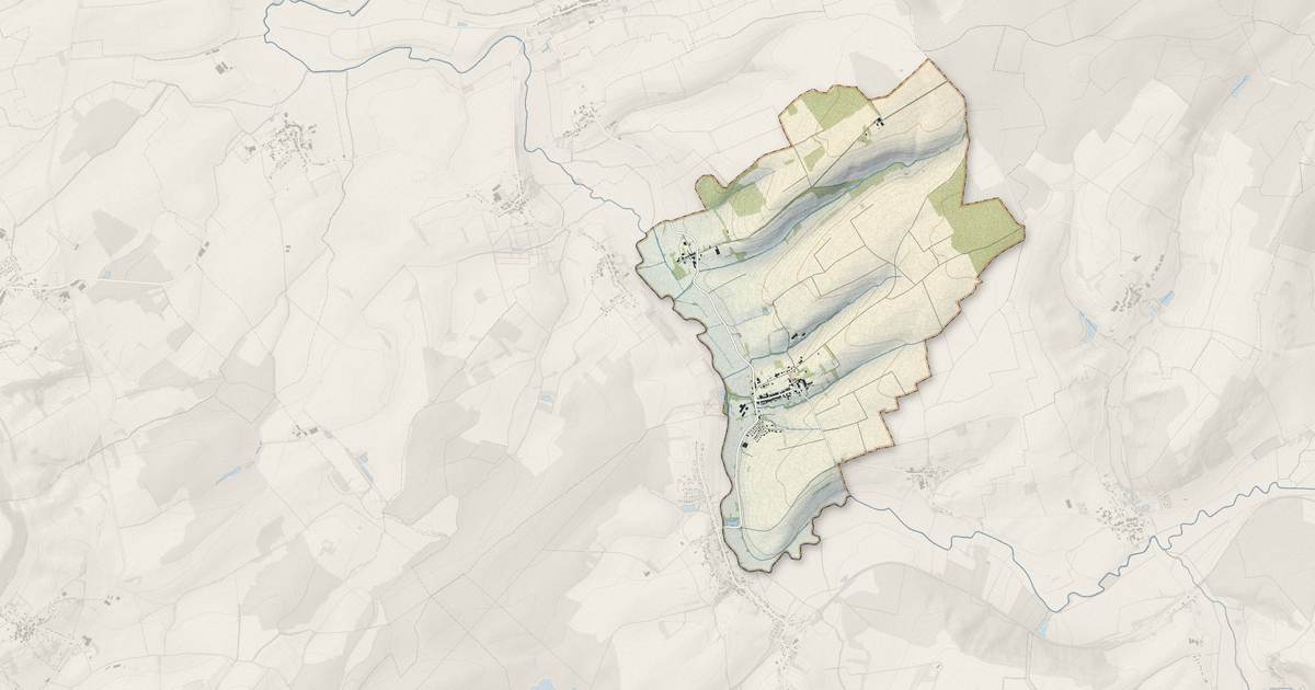 Portrait cartographique de Bioncourt : relief, eau, forêts, bâti et voies, calculés à partir des données de l'IGN