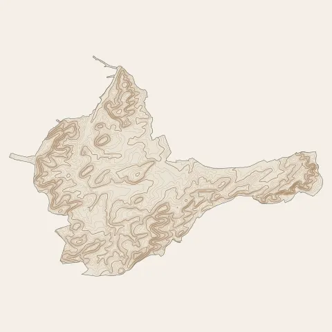 Bitche : courbes de niveau