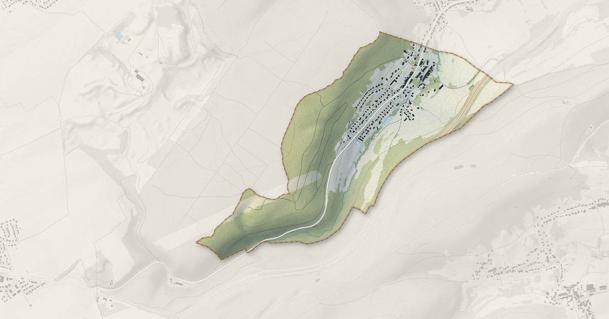 Portrait cartographique de Bronvaux : relief, eau, forêts, bâti et voies, calculés à partir des données de l'IGN