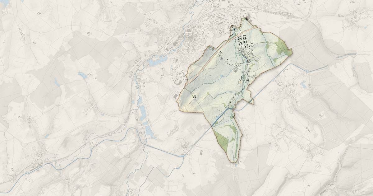 Portrait cartographique de Buhl-Lorraine : relief, eau, forêts, bâti et voies, calculés à partir des données de l'IGN