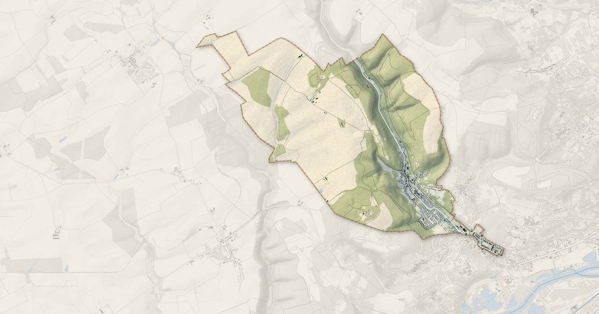 Portrait cartographique de Châtel-Saint-Germain : relief, eau, forêts, bâti et voies, calculés à partir des données de l'IGN
