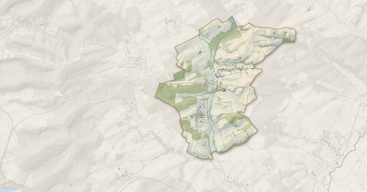 Portrait cartographique de Chémery-les-Deux : relief, eau, forêts, bâti et voies, calculés à partir des données de l'IGN
