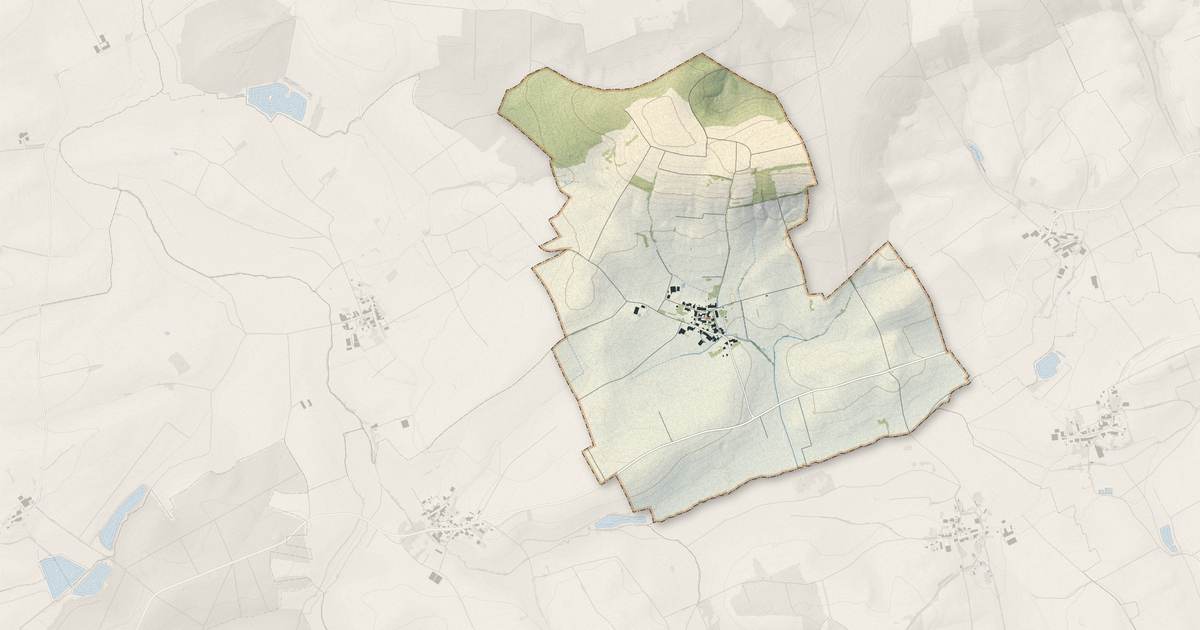 Portrait cartographique de Chicourt : relief, eau, forêts, bâti et voies, calculés à partir des données de l'IGN
