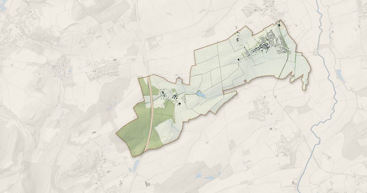 Portrait cartographique de Coin-lès-Cuvry : relief, eau, forêts, bâti et voies, calculés à partir des données de l'IGN