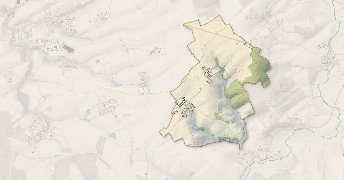 Portrait cartographique de Colligny-Maizery : relief, eau, forêts, bâti et voies, calculés à partir des données de l'IGN