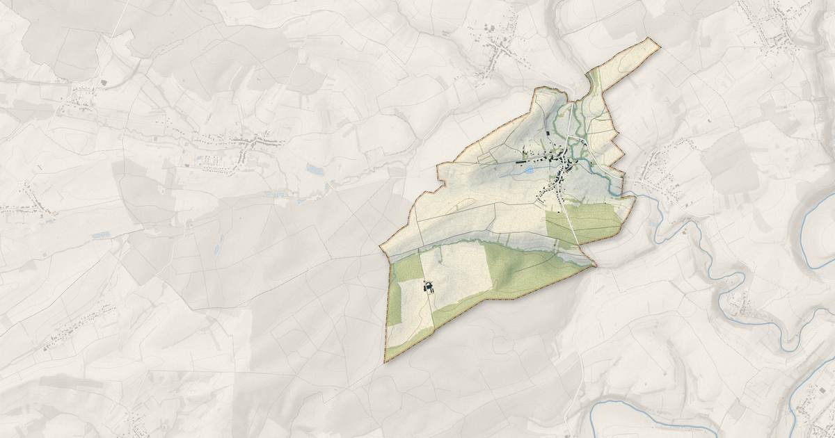 Portrait cartographique de Colmen : relief, eau, forêts, bâti et voies, calculés à partir des données de l'IGN