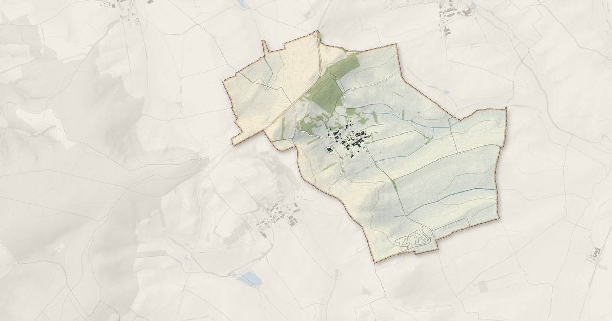 Portrait cartographique de Dalhain : relief, eau, forêts, bâti et voies, calculés à partir des données de l'IGN