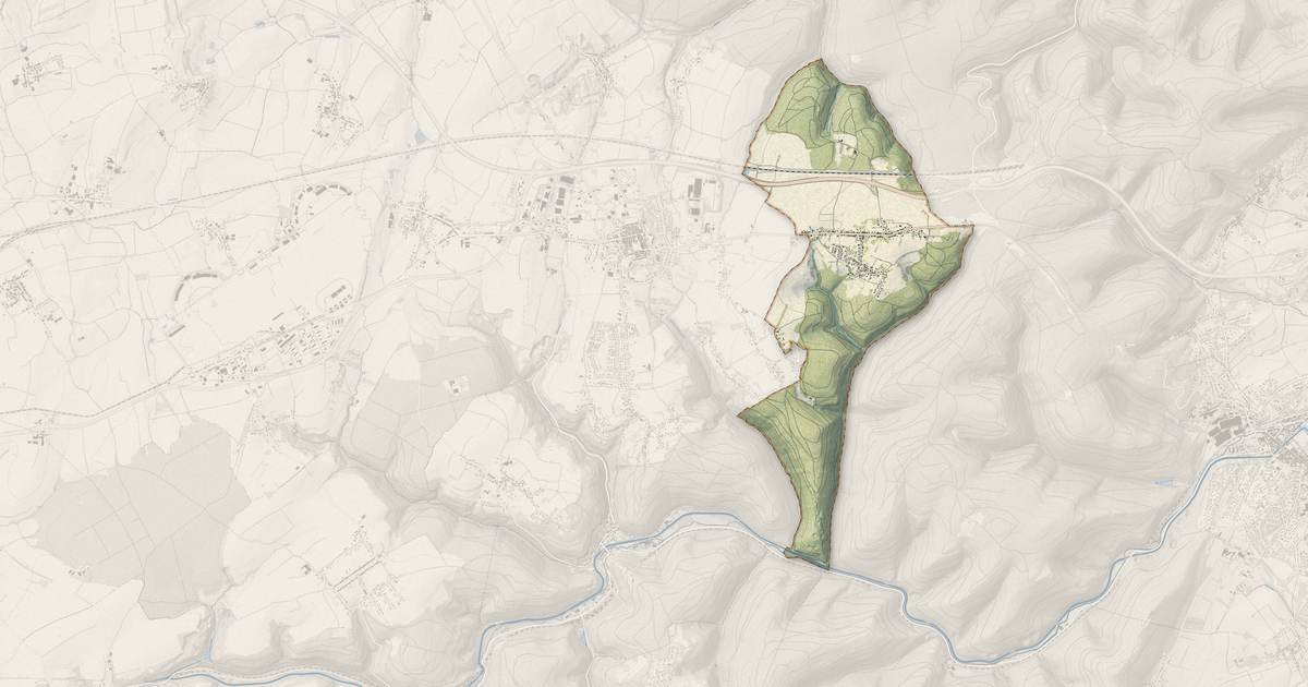 Portrait cartographique de Danne-et-Quatre-Vents : relief, eau, forêts, bâti et voies, calculés à partir des données de l'IGN