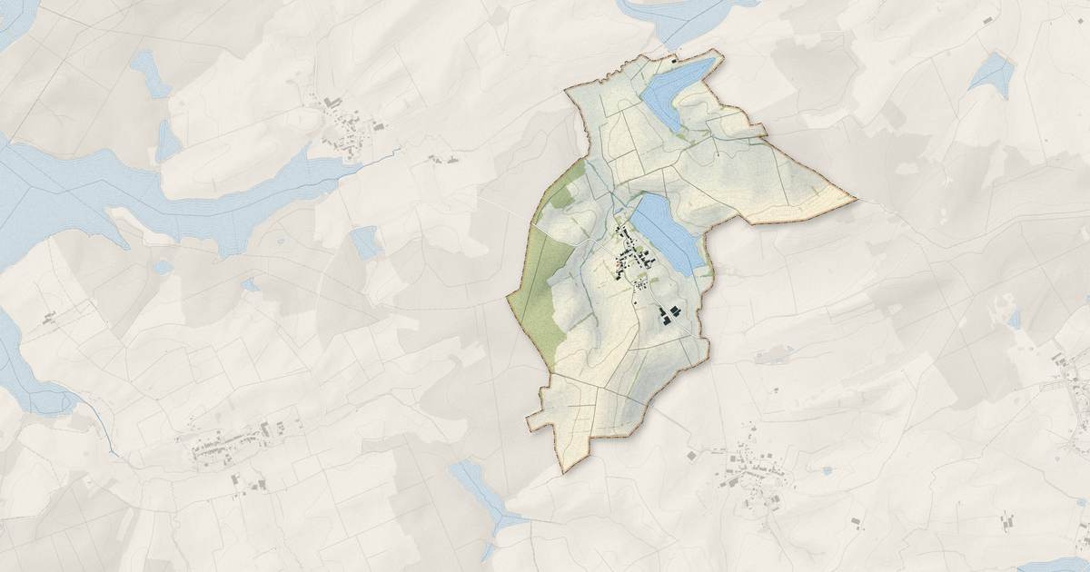 Portrait cartographique de Desseling : relief, eau, forêts, bâti et voies, calculés à partir des données de l'IGN