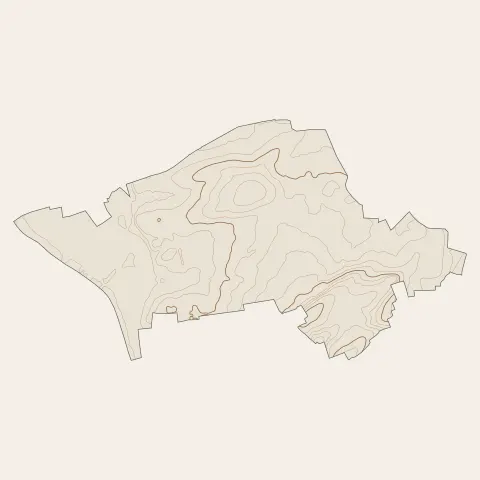 Guénange : courbes de niveau