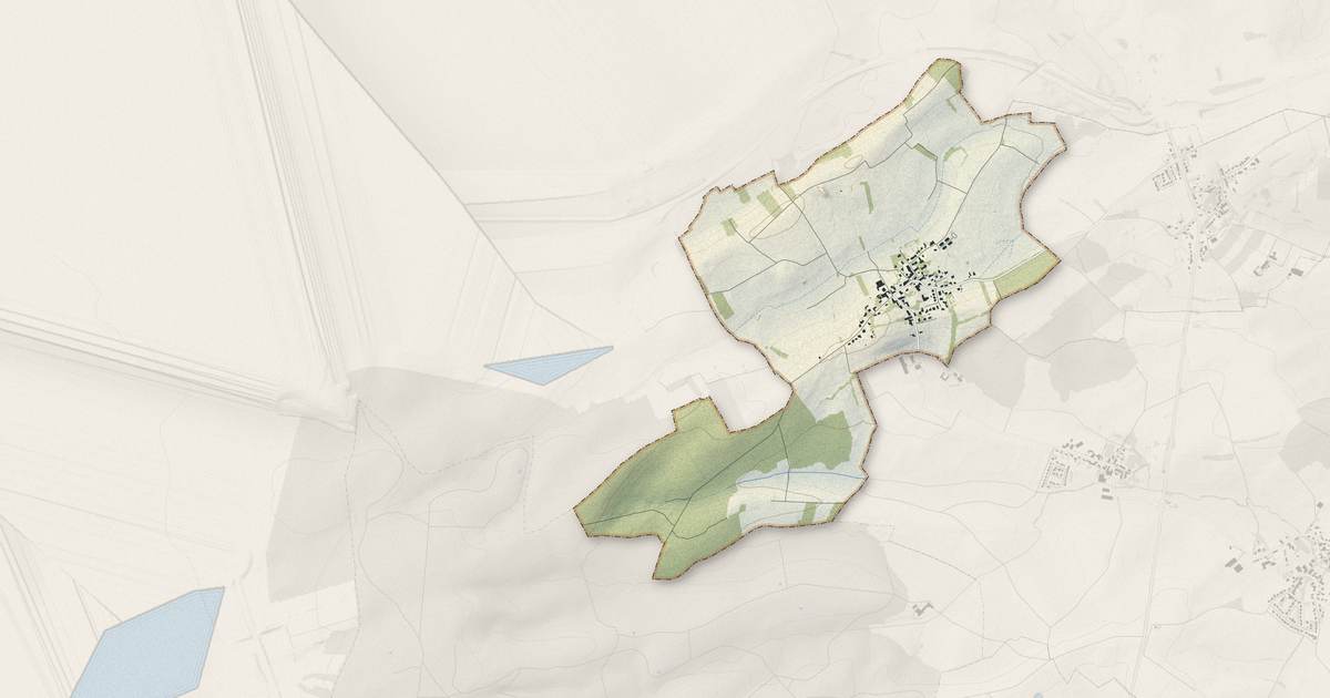 Portrait cartographique de Hagen : relief, eau, forêts, bâti et voies, calculés à partir des données de l'IGN