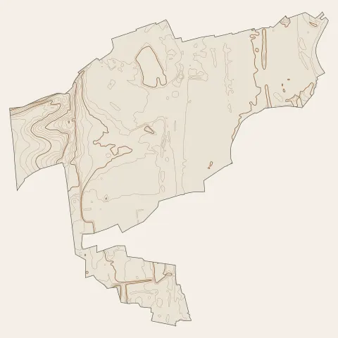 Hagondange : courbes de niveau