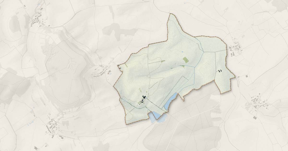 Portrait cartographique de Hannocourt : relief, eau, forêts, bâti et voies, calculés à partir des données de l'IGN