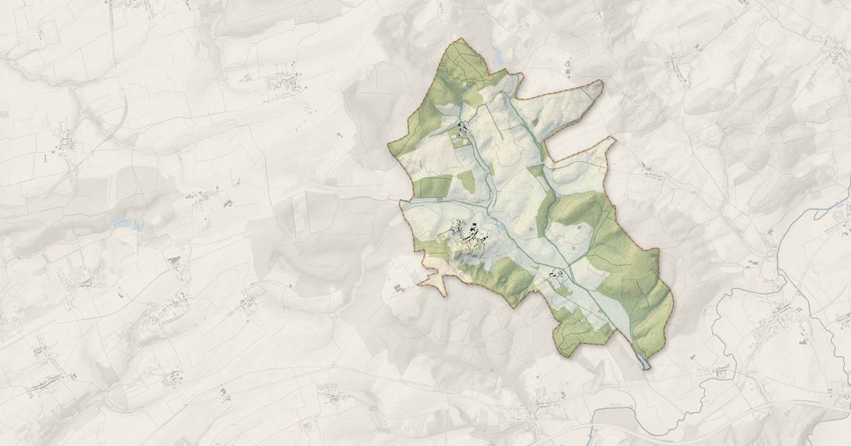 Portrait cartographique de Hayes : relief, eau, forêts, bâti et voies, calculés à partir des données de l'IGN