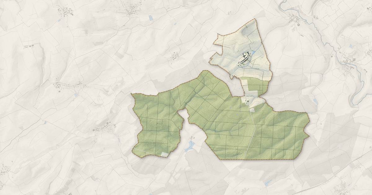 Portrait cartographique de Hémilly : relief, eau, forêts, bâti et voies, calculés à partir des données de l'IGN