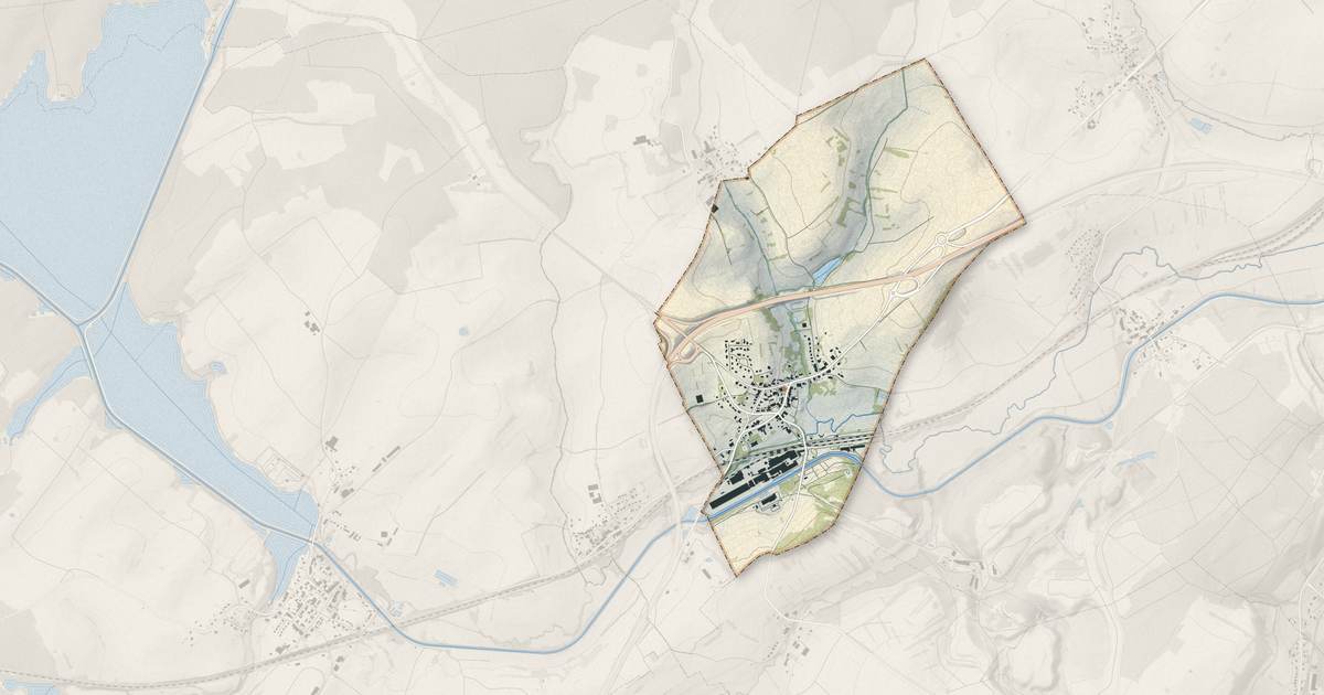 Portrait cartographique de Héming : relief, eau, forêts, bâti et voies, calculés à partir des données de l'IGN