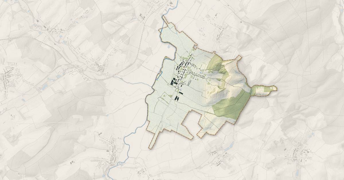 Portrait cartographique de Holling : relief, eau, forêts, bâti et voies, calculés à partir des données de l'IGN