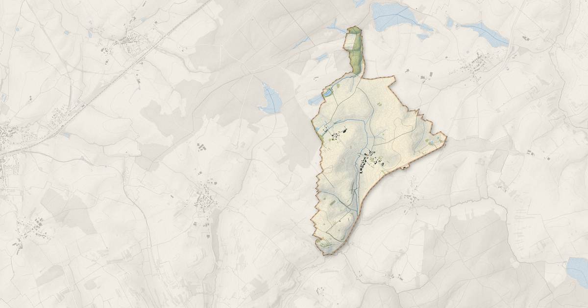 Portrait cartographique de Ibigny : relief, eau, forêts, bâti et voies, calculés à partir des données de l'IGN