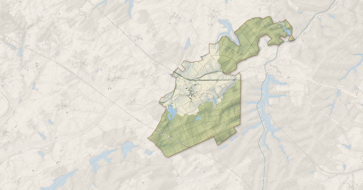 Portrait cartographique de Loudrefing : relief, eau, forêts, bâti et voies, calculés à partir des données de l'IGN