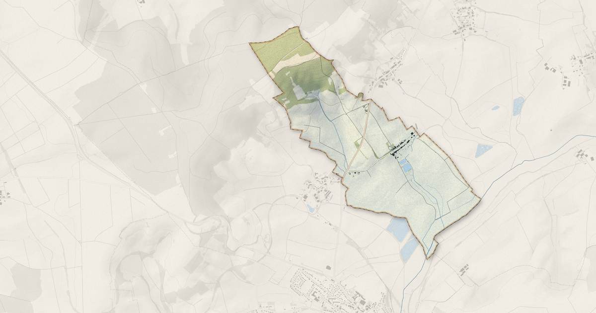 Portrait cartographique de Lubécourt : relief, eau, forêts, bâti et voies, calculés à partir des données de l'IGN