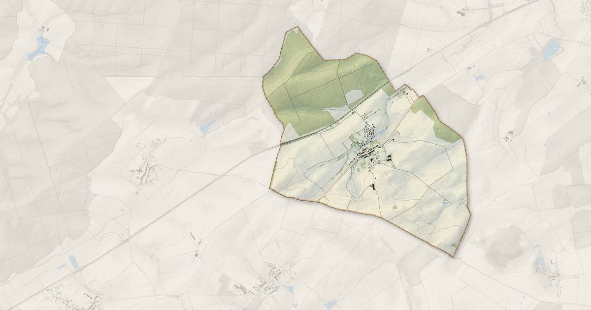 Portrait cartographique de Mainvillers : relief, eau, forêts, bâti et voies, calculés à partir des données de l'IGN