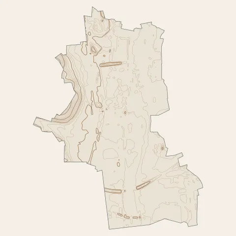 Maizières-lès-Metz : courbes de niveau