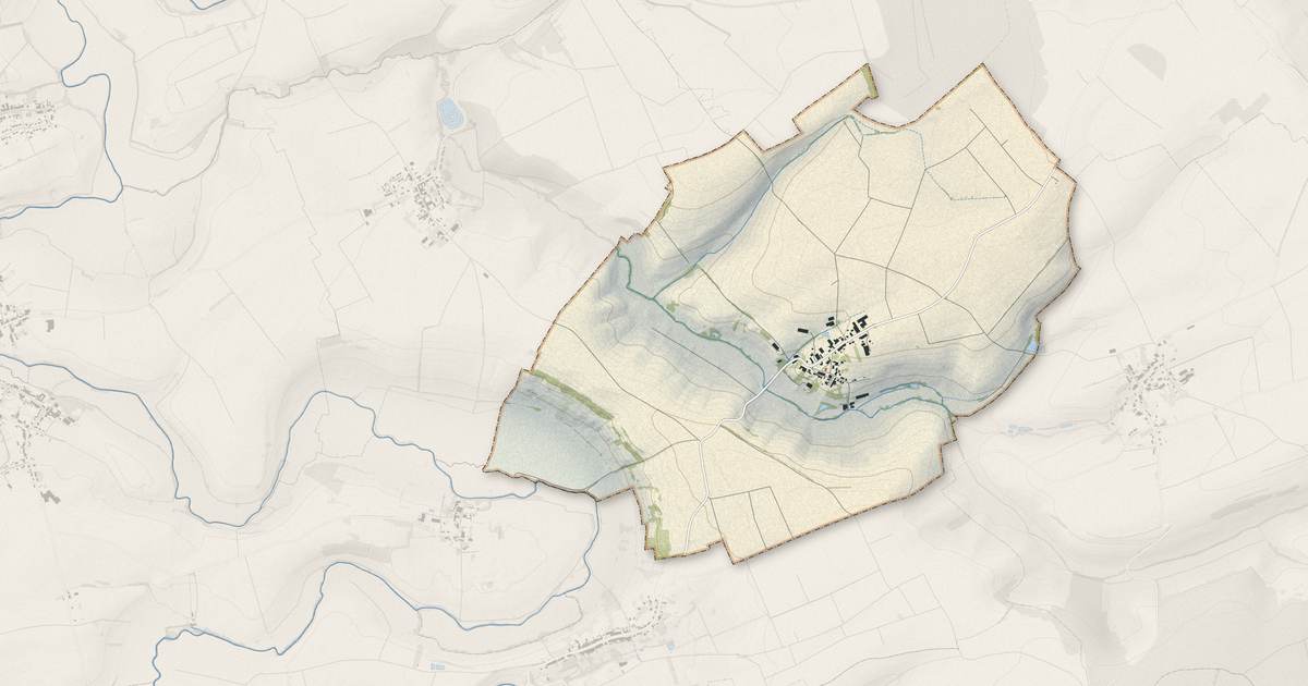 Portrait cartographique de Malaucourt-sur-Seille : relief, eau, forêts, bâti et voies, calculés à partir des données de l'IGN