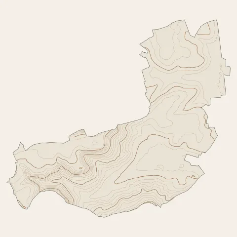 Marange-Silvange : courbes de niveau