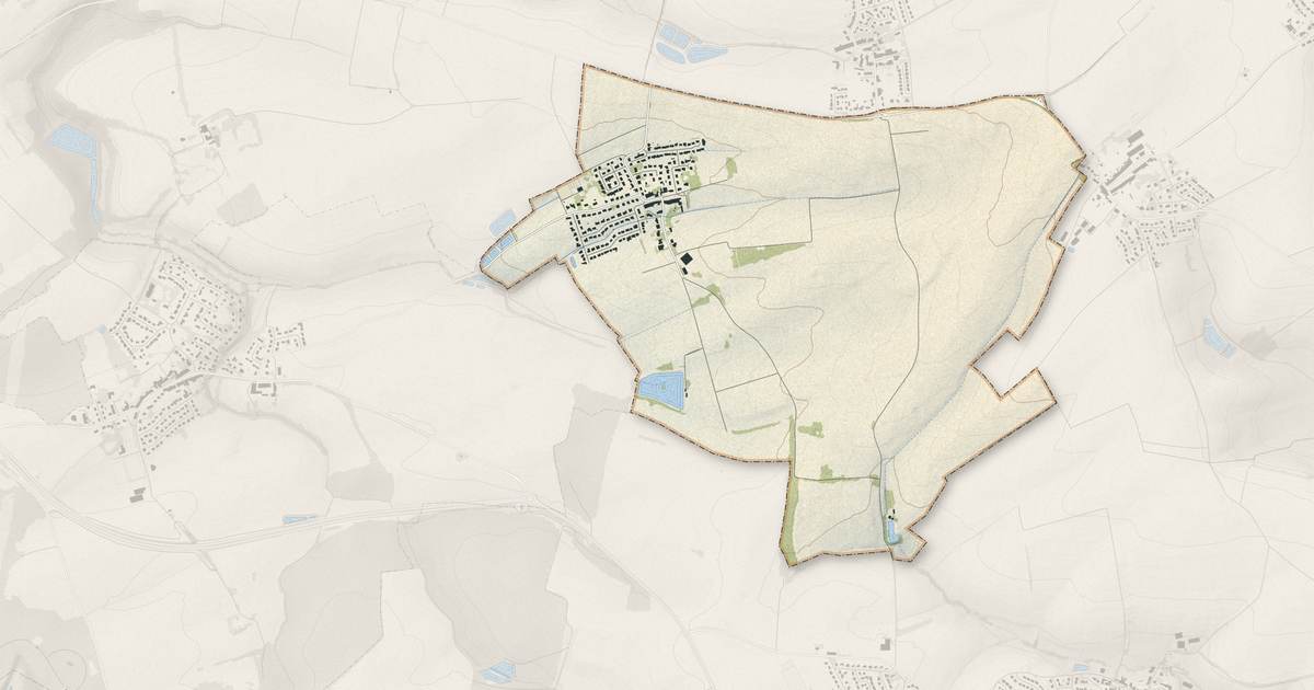 Portrait cartographique de Marsilly : relief, eau, forêts, bâti et voies, calculés à partir des données de l'IGN