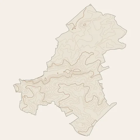 Morhange : courbes de niveau