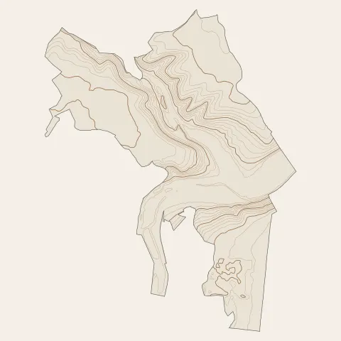 Moyeuvre-Grande : courbes de niveau