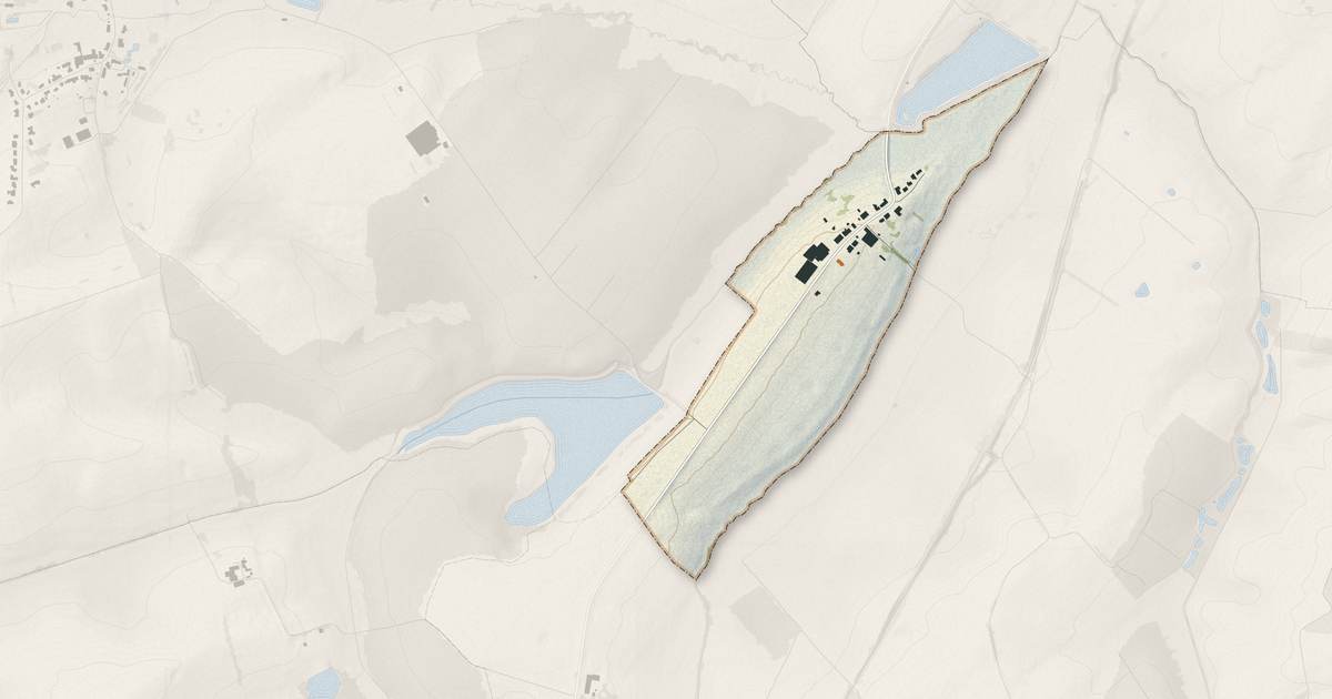 Portrait cartographique de Neufvillage : relief, eau, forêts, bâti et voies, calculés à partir des données de l'IGN