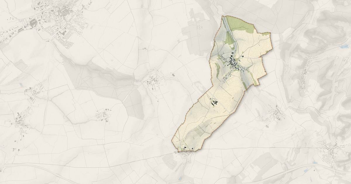 Portrait cartographique de Niedervisse : relief, eau, forêts, bâti et voies, calculés à partir des données de l'IGN