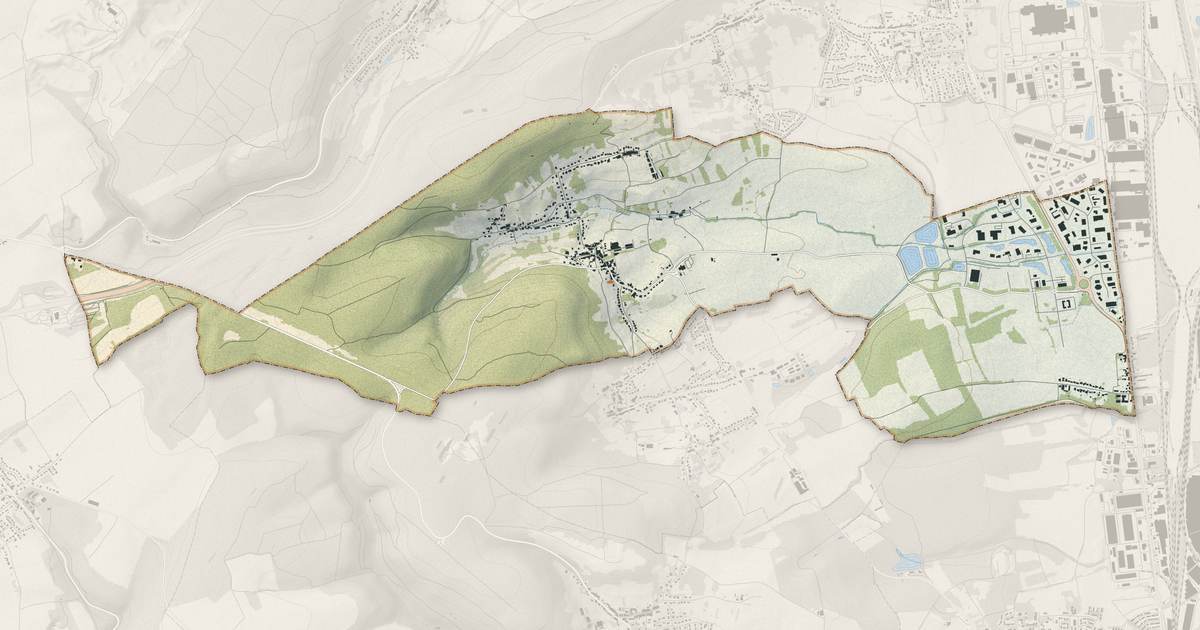 Portrait cartographique de Norroy-le-Veneur : relief, eau, forêts, bâti et voies, calculés à partir des données de l'IGN