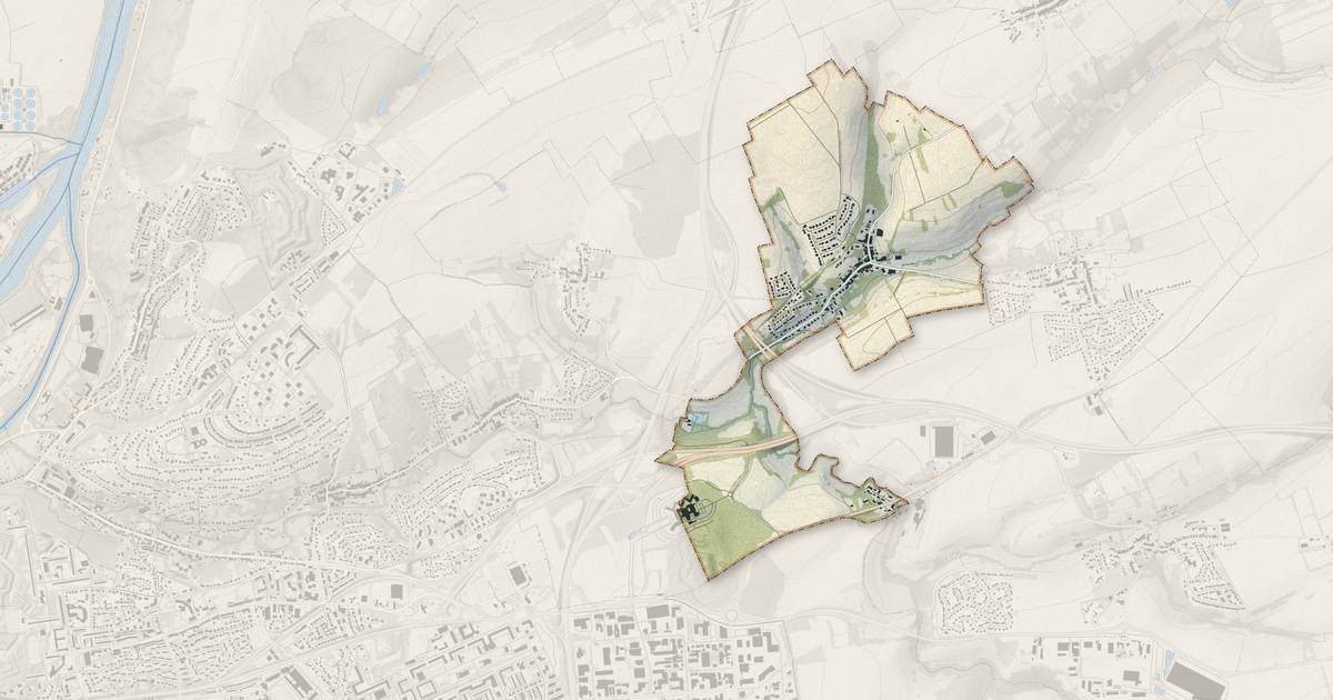 Portrait cartographique de Nouilly : relief, eau, forêts, bâti et voies, calculés à partir des données de l'IGN