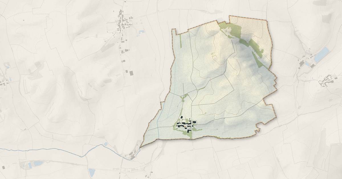 Portrait cartographique de Obreck : relief, eau, forêts, bâti et voies, calculés à partir des données de l'IGN