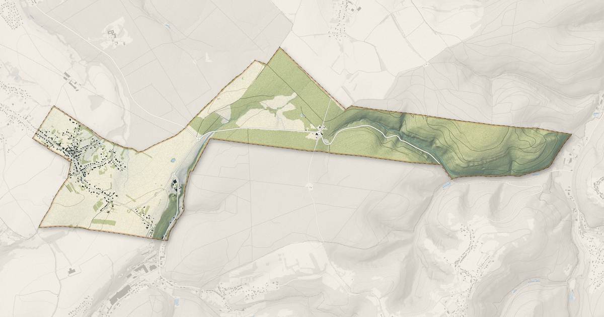 Portrait cartographique de Plaine-de-Walsch : relief, eau, forêts, bâti et voies, calculés à partir des données de l'IGN