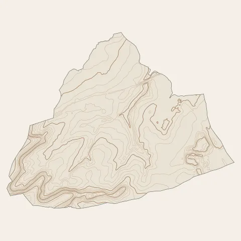 Porcelette : courbes de niveau
