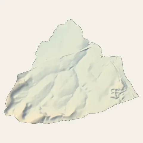 Porcelette : relief