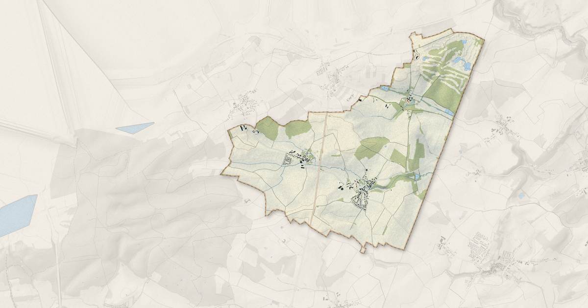 Portrait cartographique de Basse-Rentgen : relief, eau, forêts, bâti et voies, calculés à partir des données de l'IGN