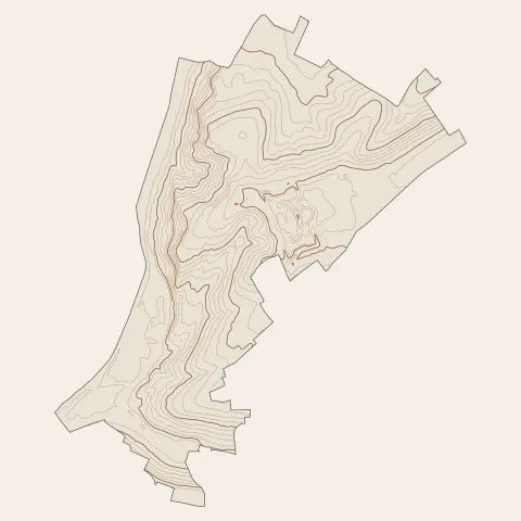 Saint-Julien-lès-Metz : courbes de niveau