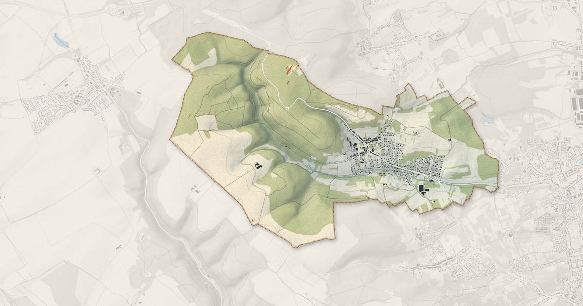 Portrait cartographique de Saulny : relief, eau, forêts, bâti et voies, calculés à partir des données de l'IGN