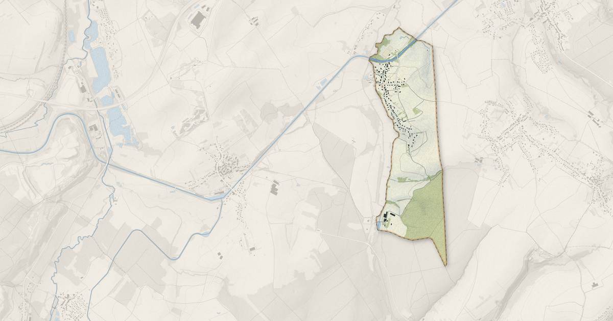 Portrait cartographique de Schneckenbusch : relief, eau, forêts, bâti et voies, calculés à partir des données de l'IGN