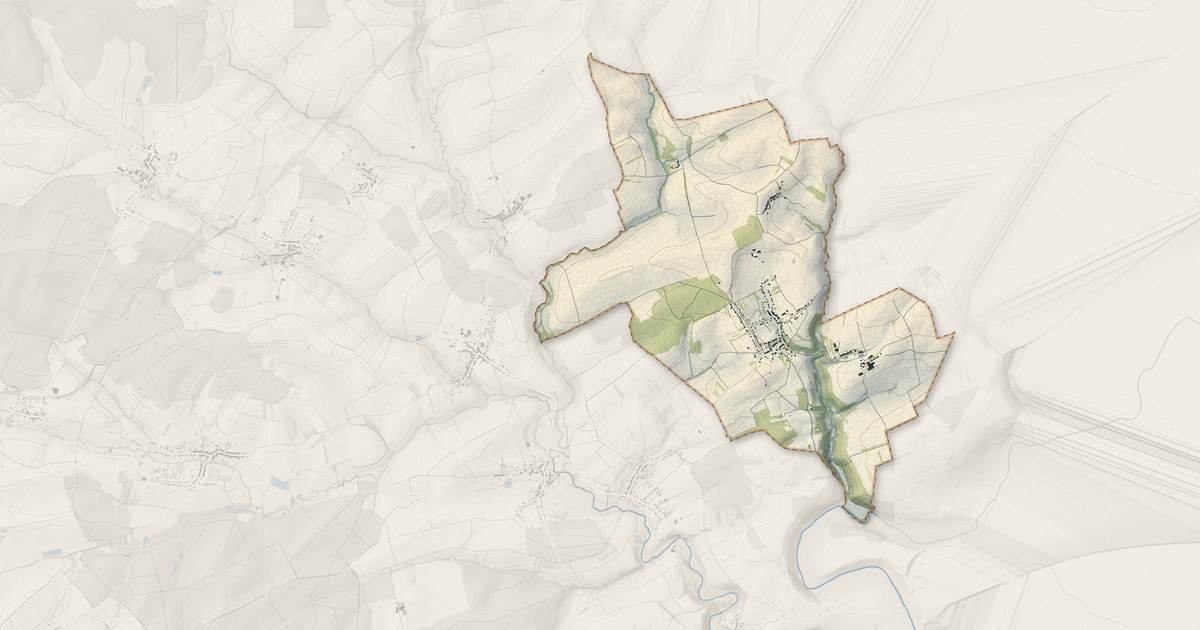 Portrait cartographique de Schwerdorff : relief, eau, forêts, bâti et voies, calculés à partir des données de l'IGN