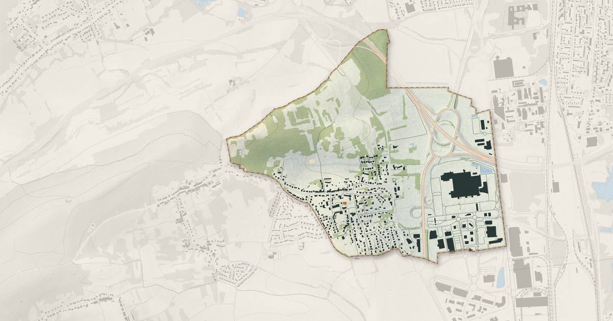 Portrait cartographique de Semécourt : relief, eau, forêts, bâti et voies, calculés à partir des données de l'IGN